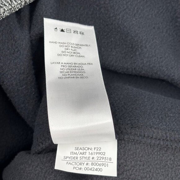 Spyder Half Zip Sweater Jacket Mens XL Gray Black Gait Knit Pullover Fleece Line - Picture 13 of 13